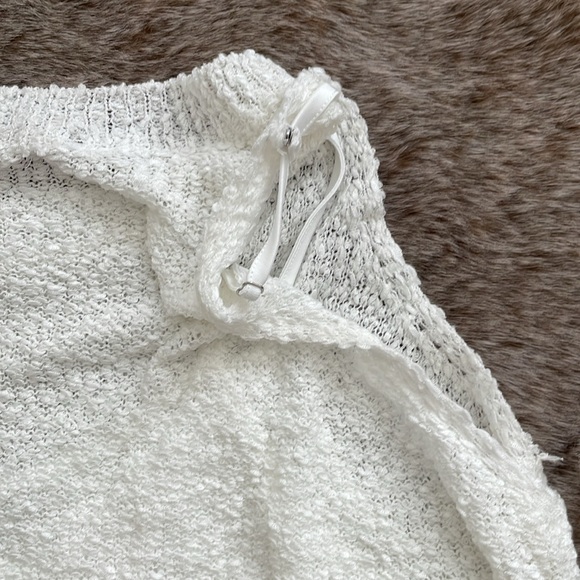 Lulu’s Serene Situation White Knit Sleeveless Midi Dress Size Medium NWT - Picture 9 of 12